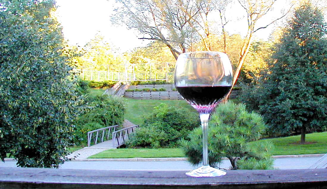 Picture of red wine glass